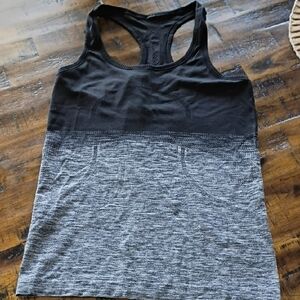 lululemon athletica Black and Gray Racerback Tank